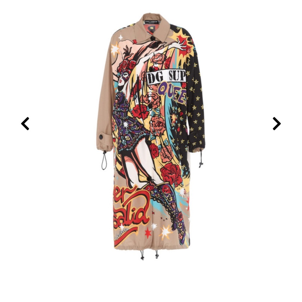Dolce & Gabbana Super Heroine Graphic Trench Coat - FINAL PRICE